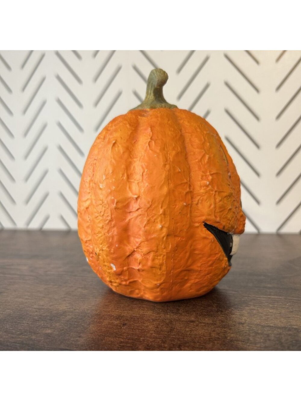K’s Collection Pumpkin Face Ceramic Decoration Vintage Halloween 5" - Picture 3 of 7